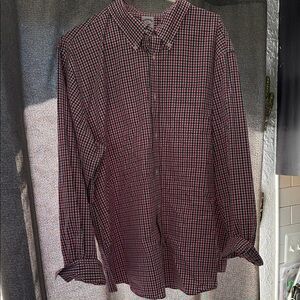 Brooks Brothers Red and Black Plaid Shirt
